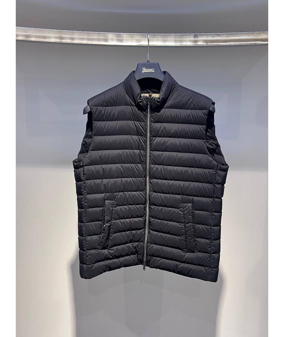 HERNO Темно-синий полиамидовый жилет, фото 2