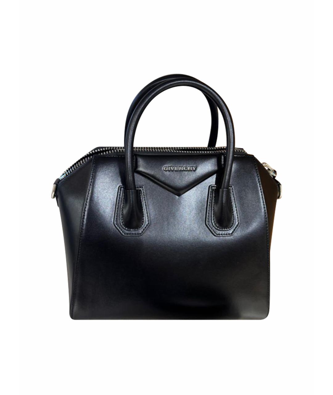 GIVENCHY Черная кожаная сумка тоут, фото 1