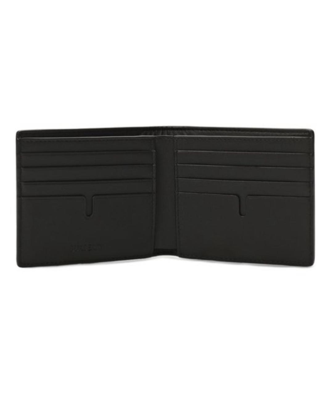 BURBERRY Черный кожаный кошелек, фото 3