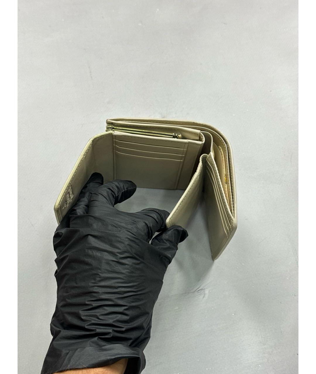 VIVIENNE WESTWOOD Бежевый кожаный кошелек, фото 4