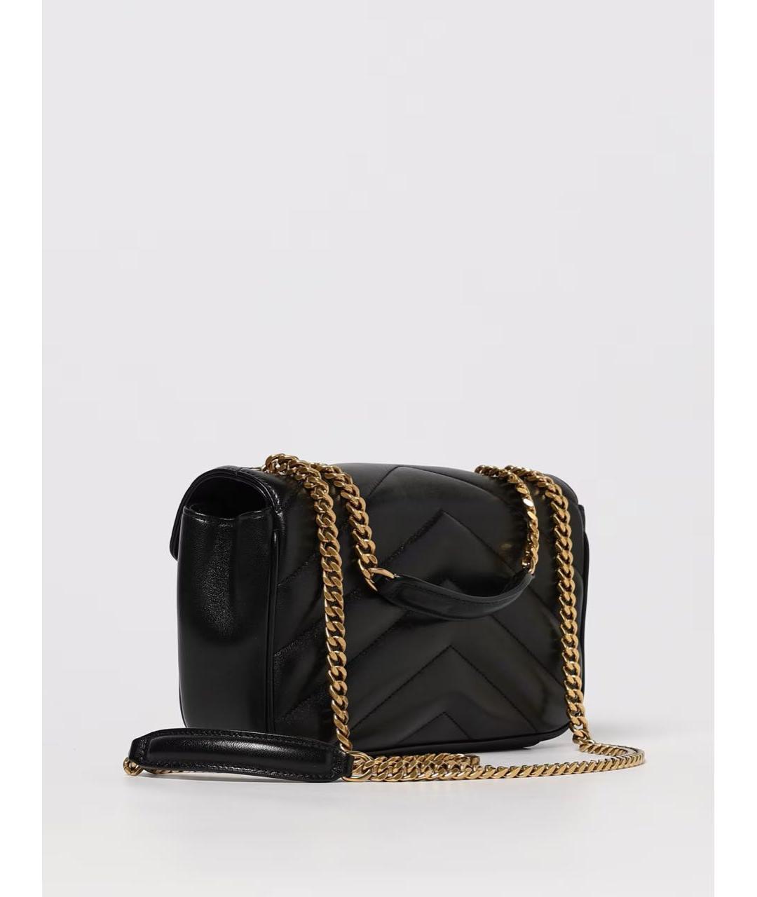 SAINT LAURENT Черная кожаная сумка через плечо, фото 3