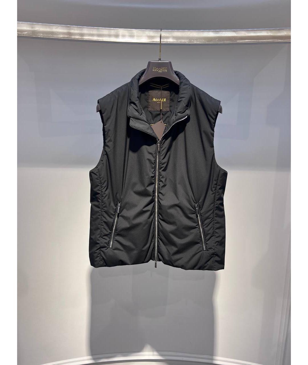 MOORER Черный полиамидовый жилет, фото 2