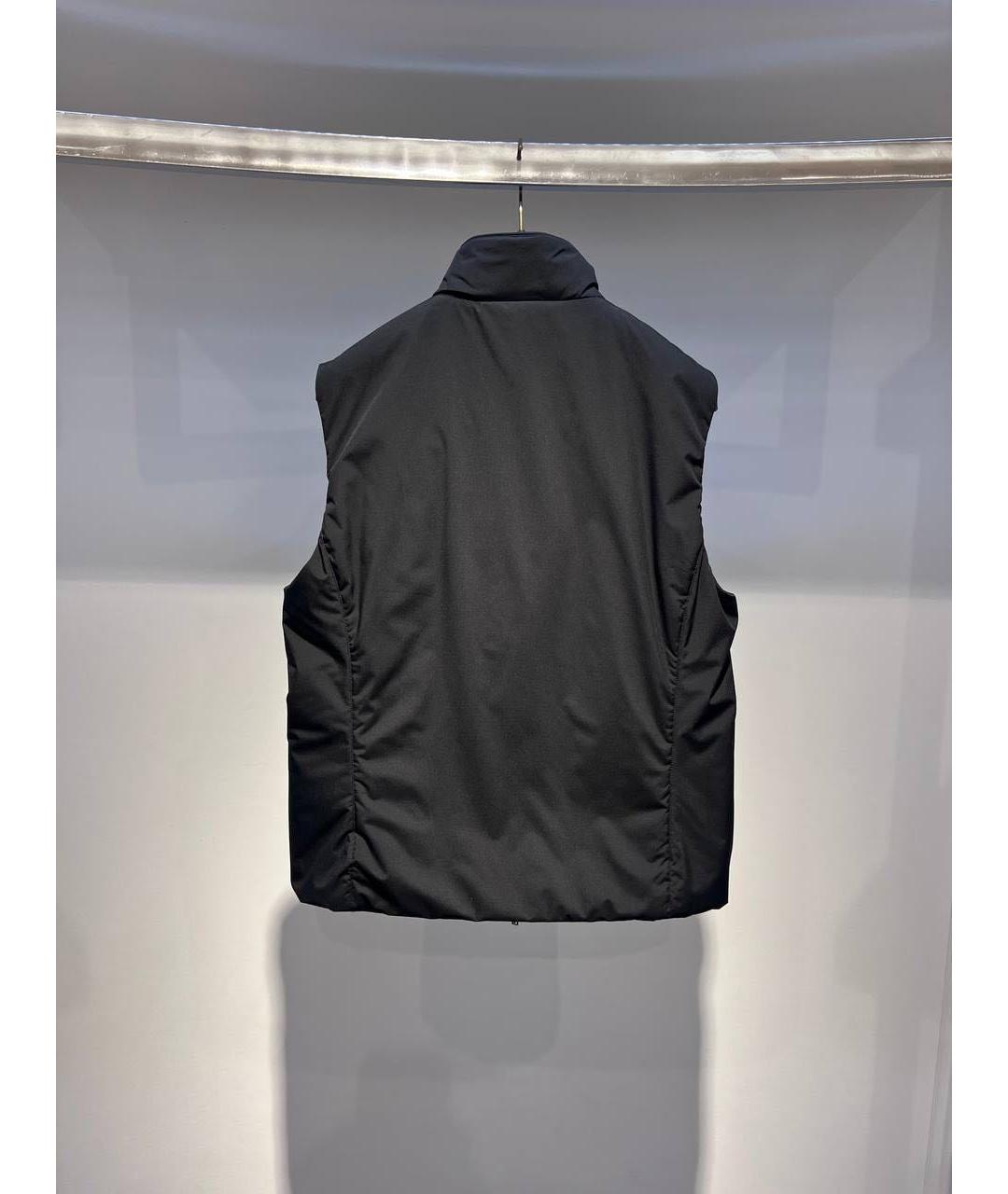 MOORER Черный полиамидовый жилет, фото 3