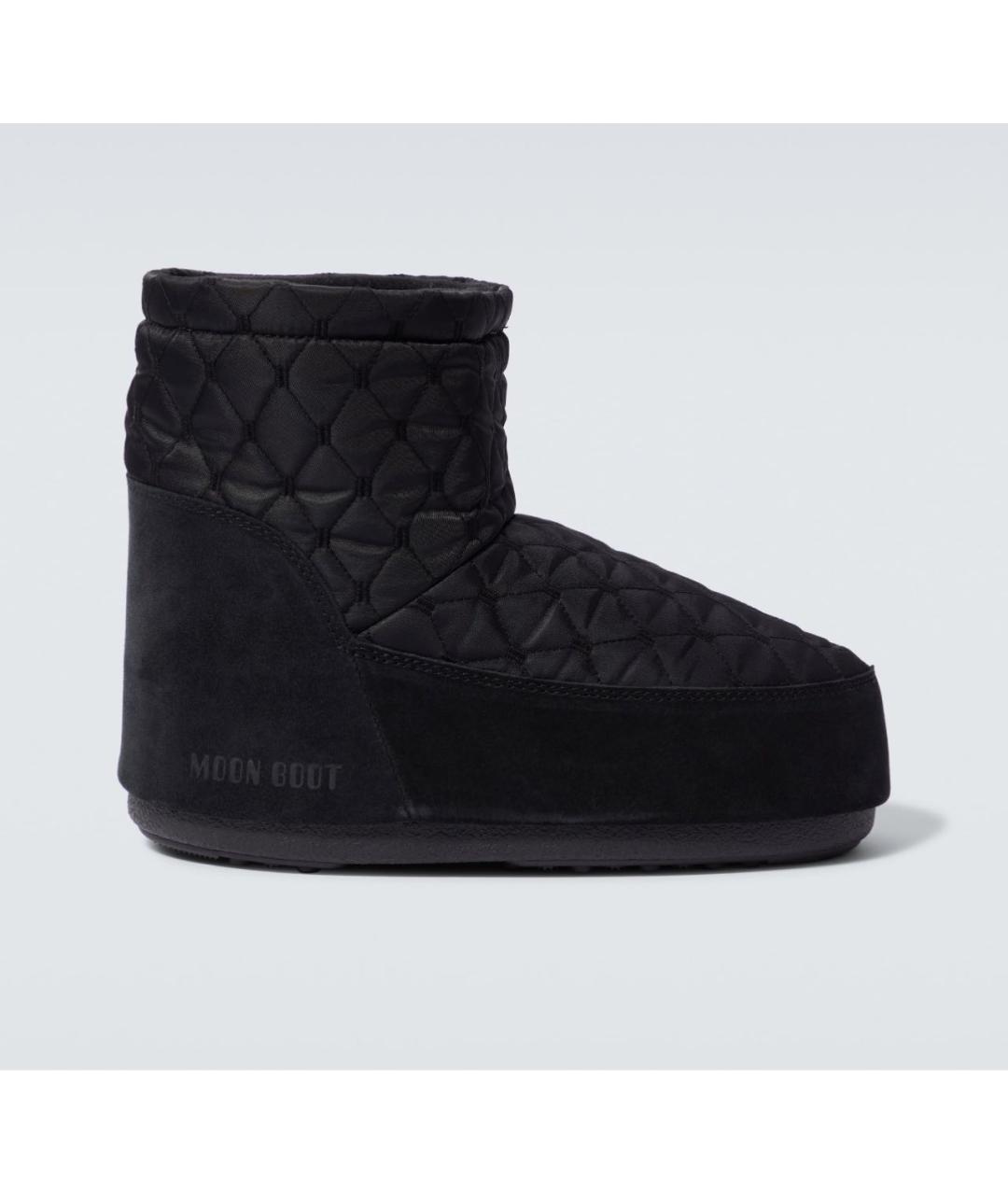 MOON BOOT Черные замшевые ботинки, фото 5