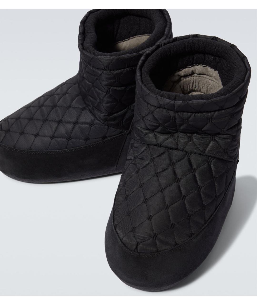 MOON BOOT Черные замшевые ботинки, фото 4