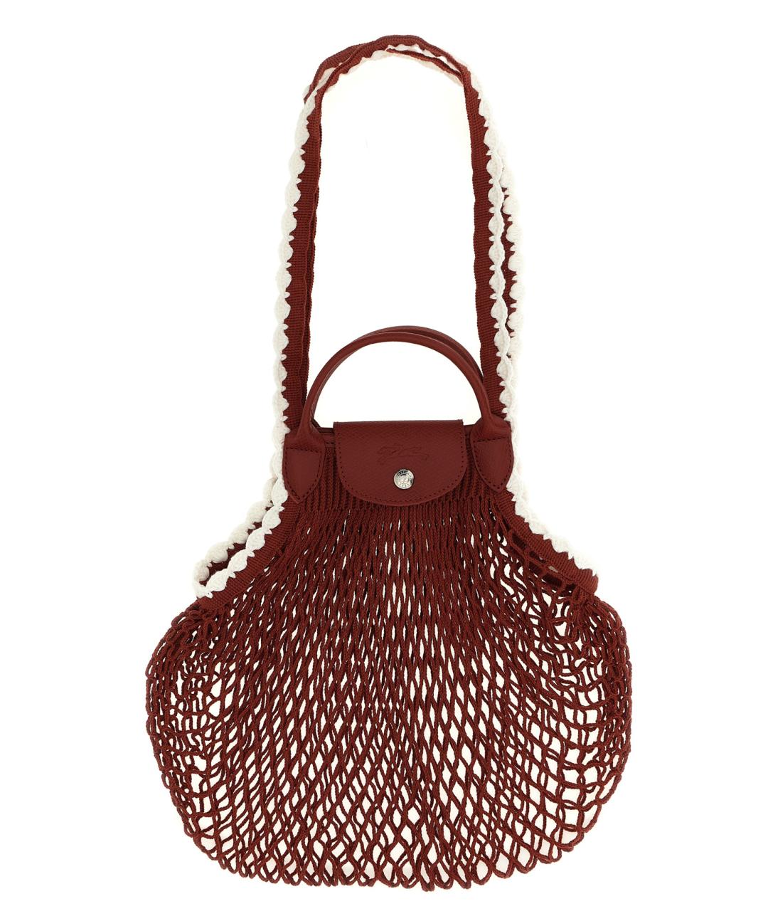 LONGCHAMP Красная хлопковая сумка через плечо, фото 1