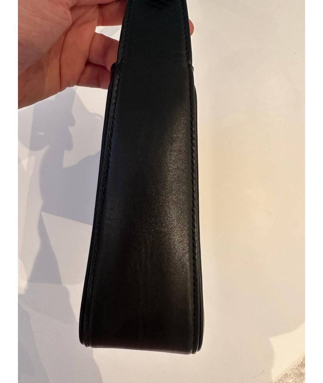 SAINT LAURENT Черная кожаная сумка через плечо, фото 4