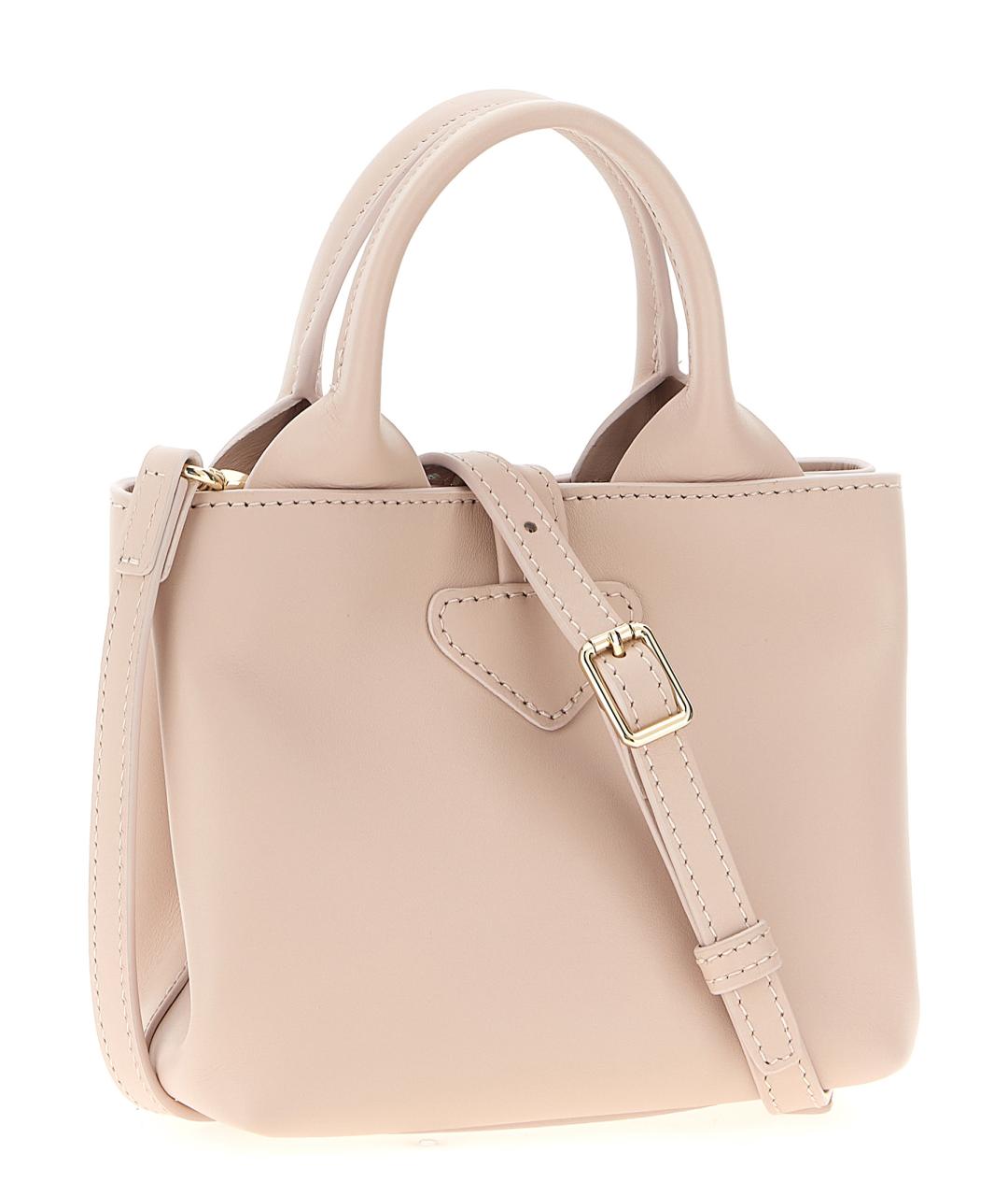 LONGCHAMP Розовая кожаная сумка тоут, фото 2