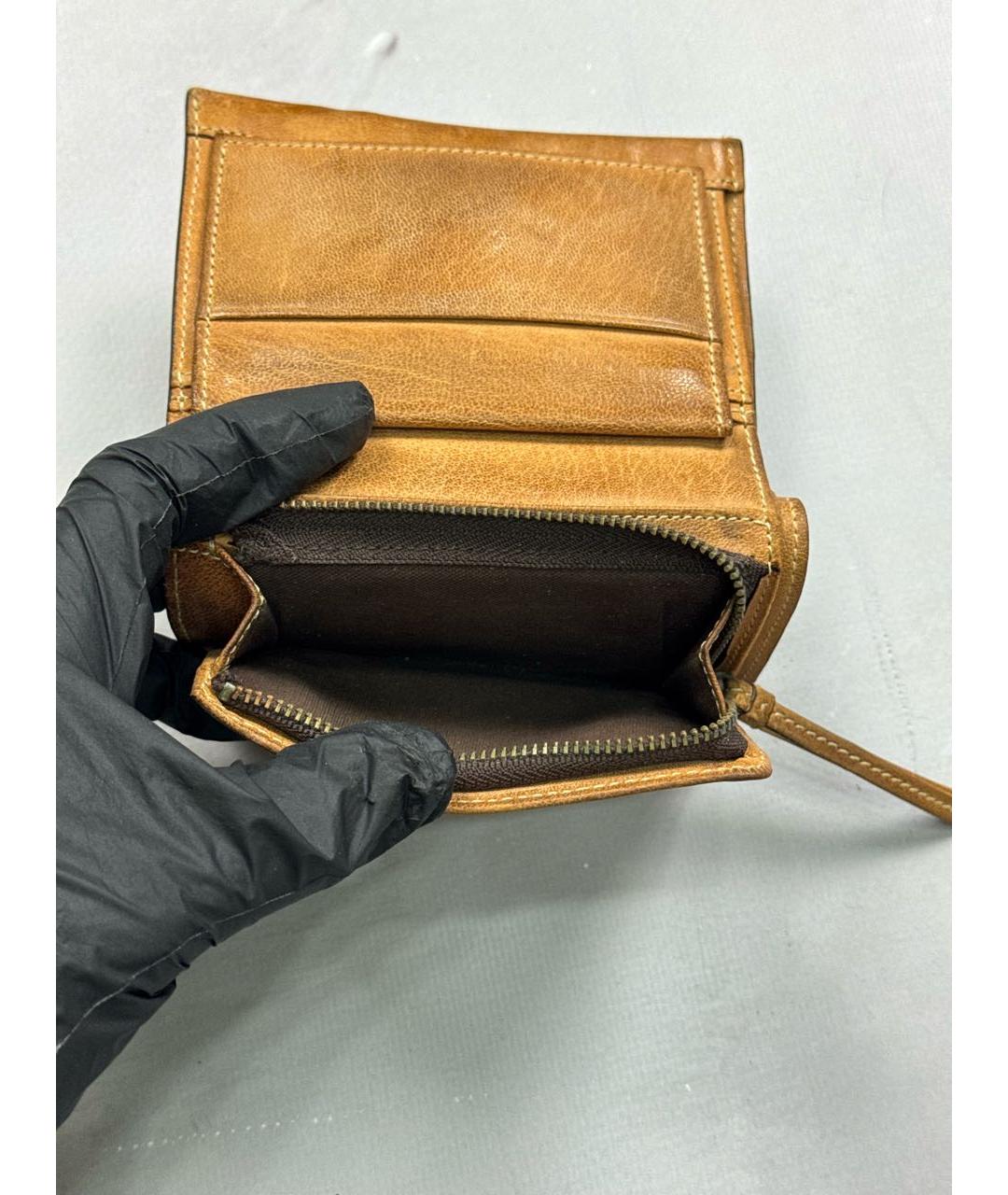 VIVIENNE WESTWOOD Коричневый кожаный кошелек, фото 7