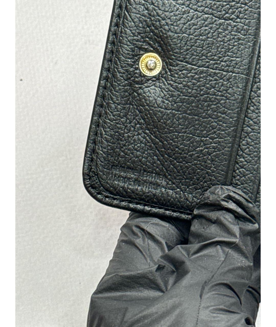 VIVIENNE WESTWOOD Черный кожаный кошелек, фото 7