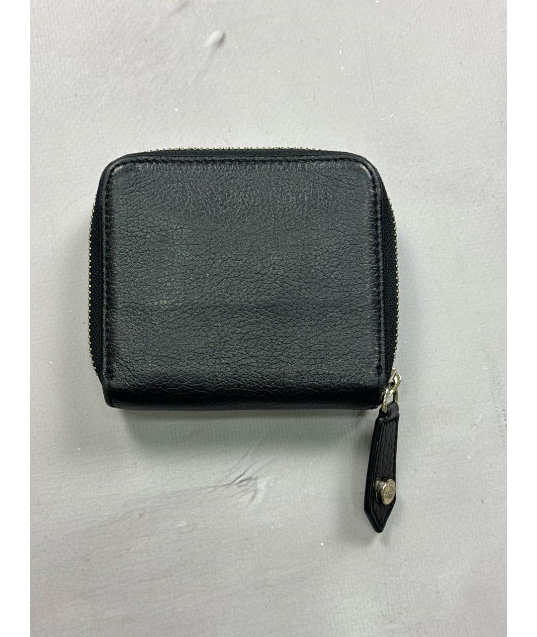 VIVIENNE WESTWOOD Черный кожаный кошелек, фото 3