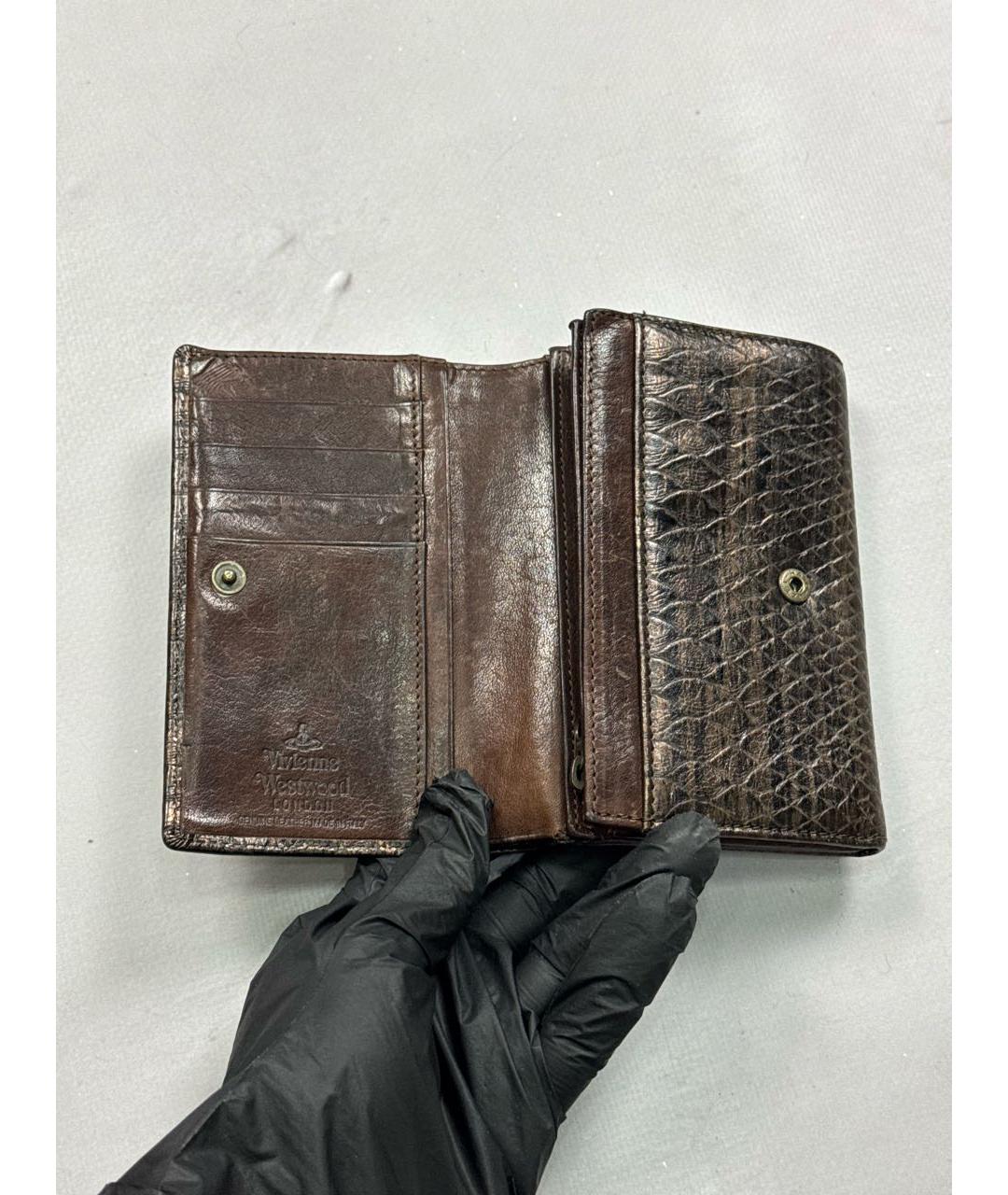 VIVIENNE WESTWOOD Коричневый кошелек, фото 4