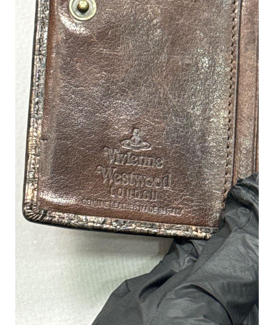 VIVIENNE WESTWOOD Коричневый кошелек, фото 7