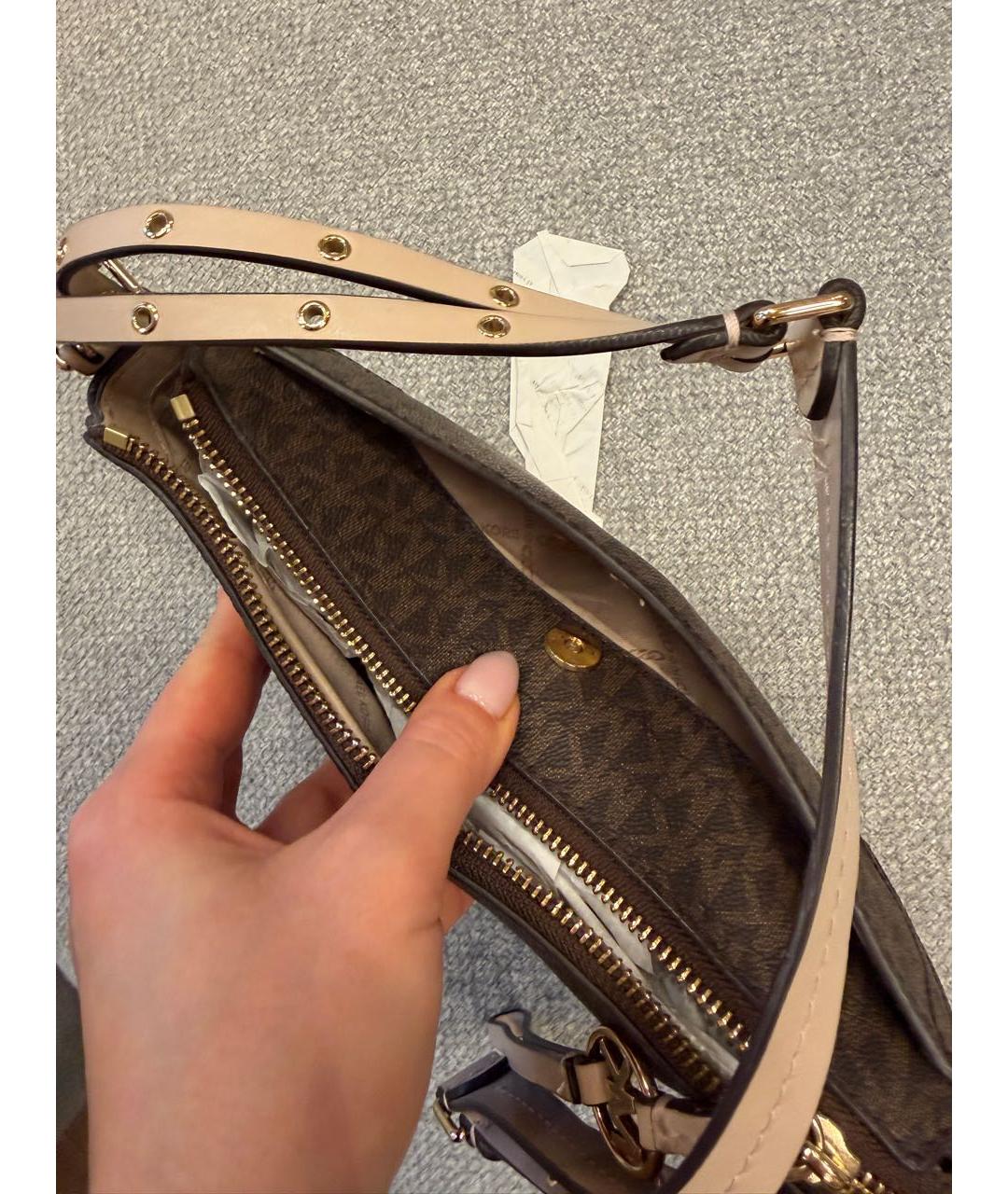 MICHAEL KORS Коричневая сумка с короткими ручками, фото 4