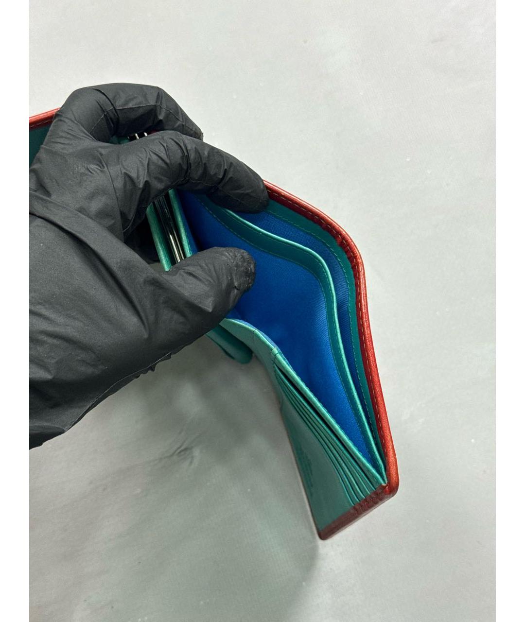 VIVIENNE WESTWOOD Красный кожаный кошелек, фото 5