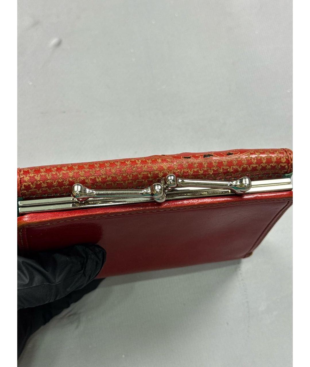 VIVIENNE WESTWOOD Красный кожаный кошелек, фото 7