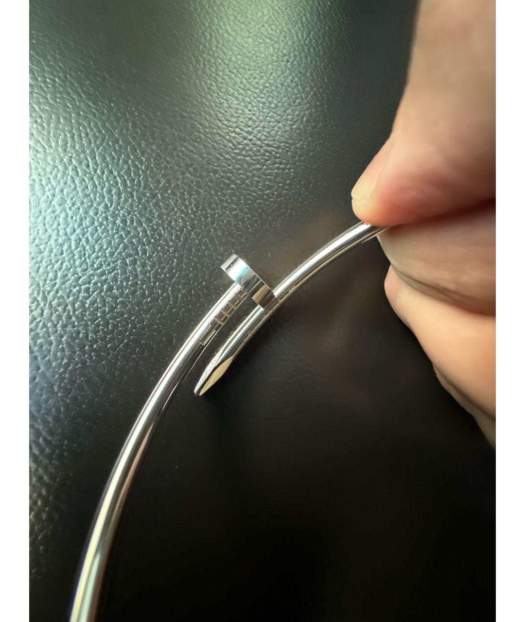 CARTIER Серебрянный браслет из белого золота, фото 4