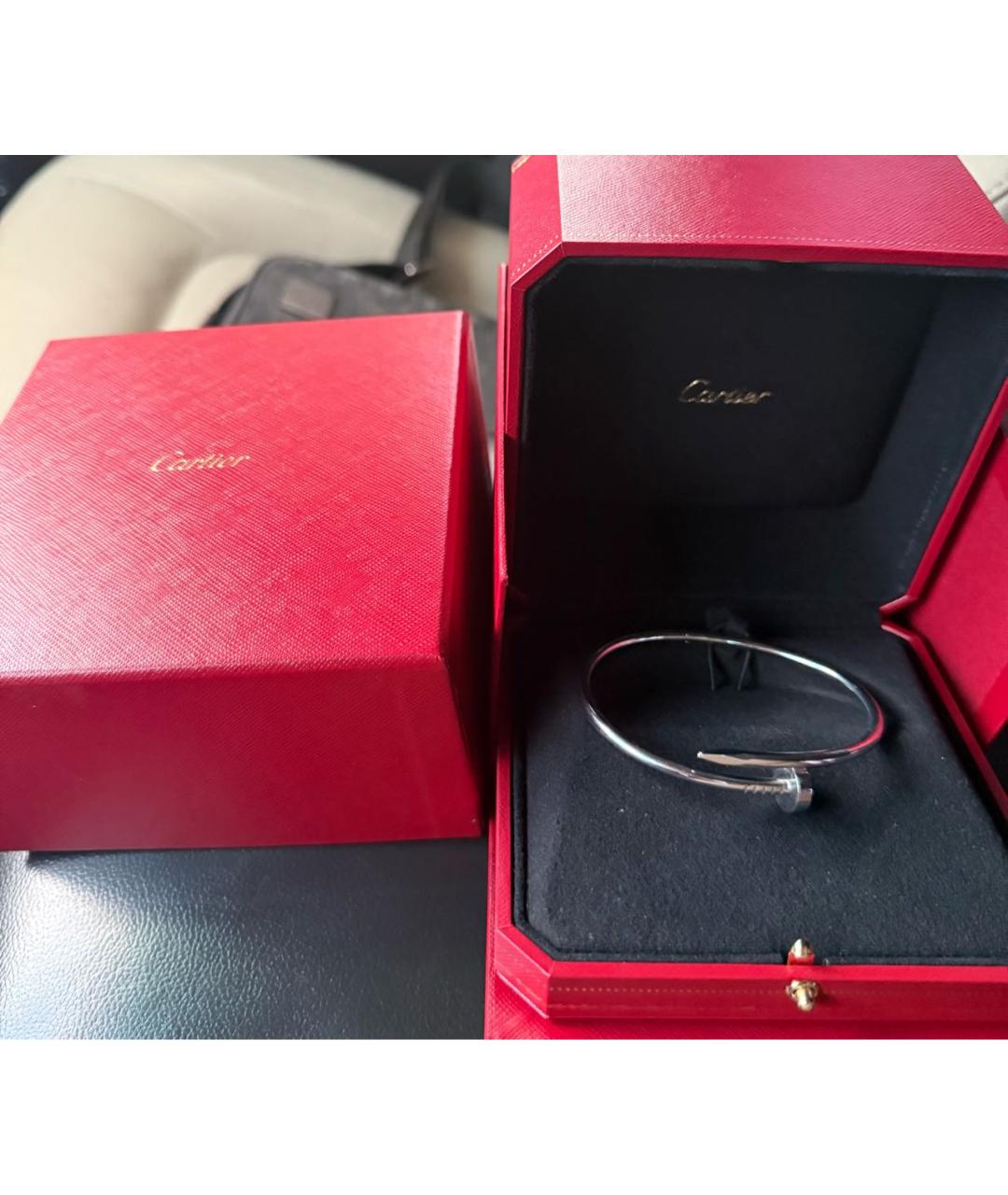 CARTIER Серебрянный браслет из белого золота, фото 5