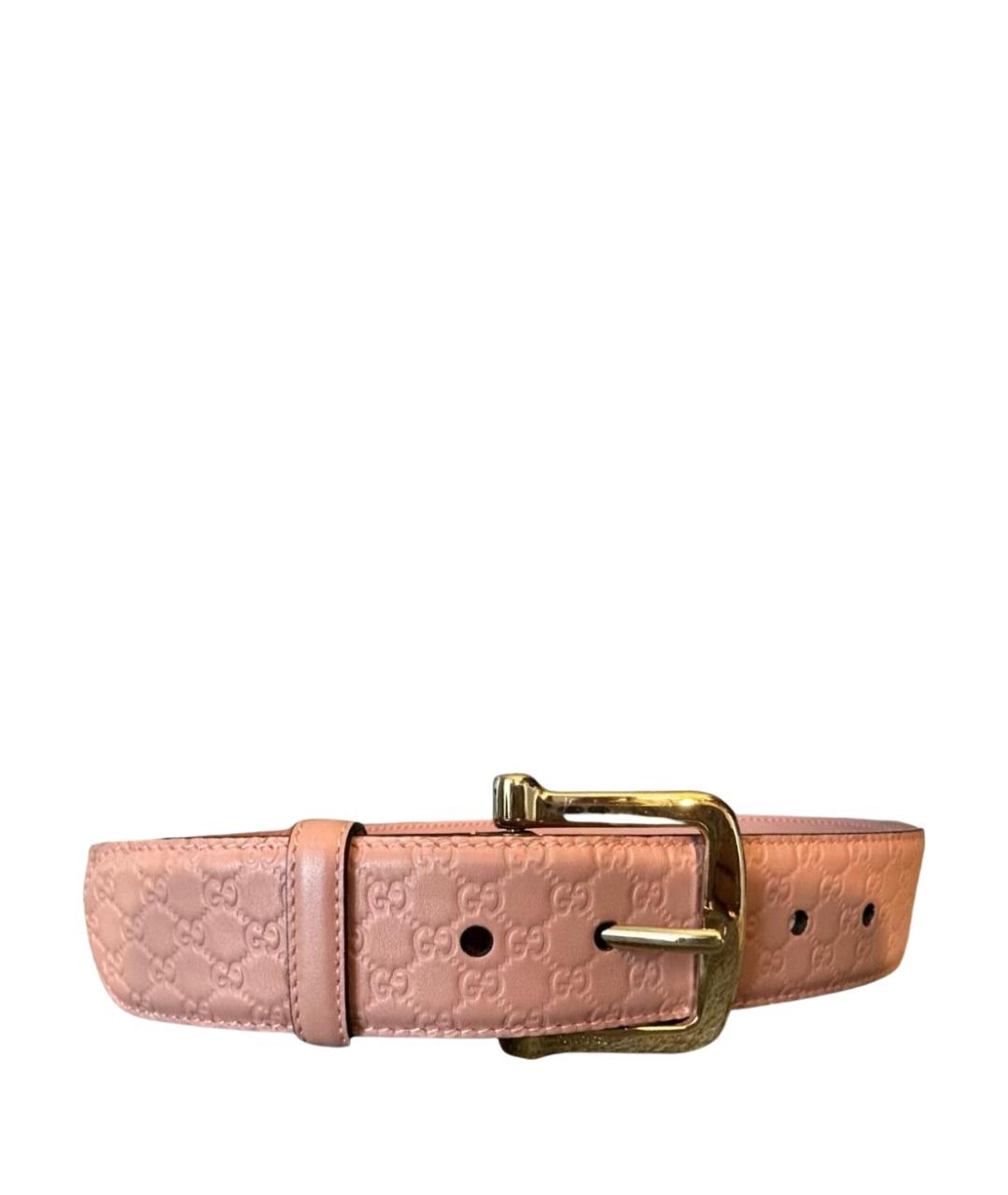 GUCCI Розовый кожаный ремень, фото 1