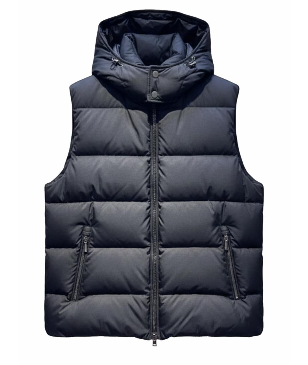 MOORER Черный полиамидовый жилет, фото 1