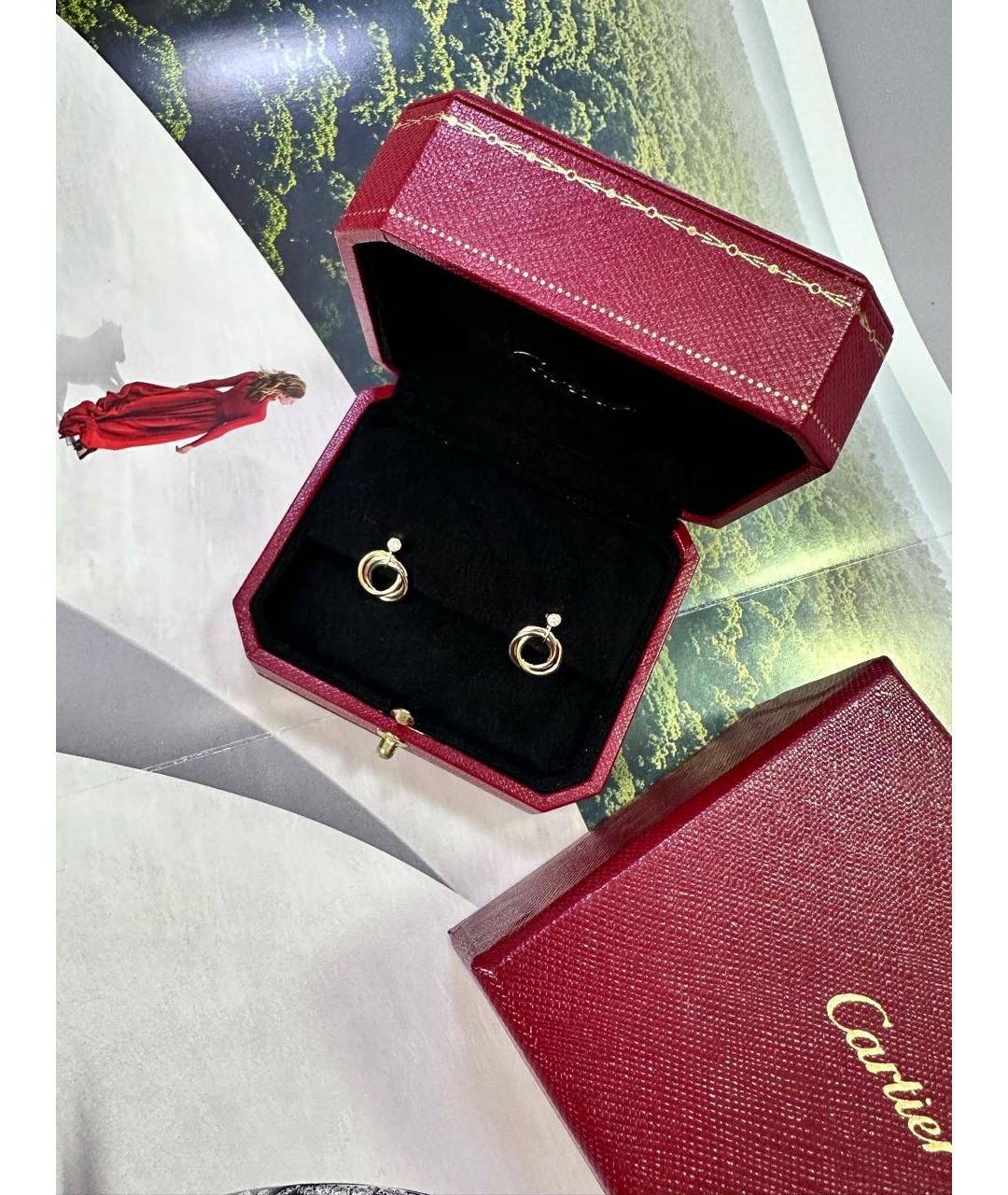 CARTIER Золотые серьги из желтого золота, фото 3