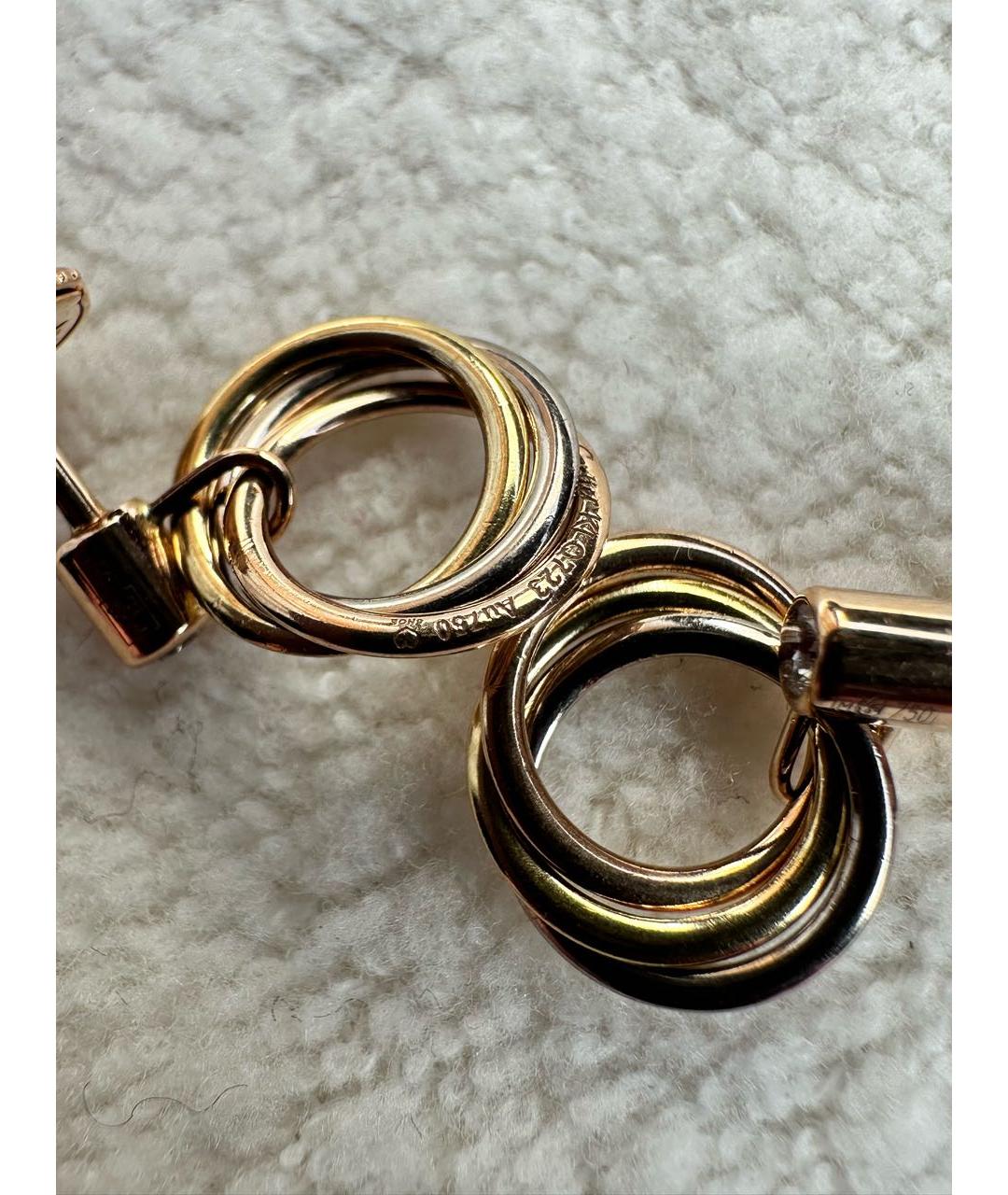 CARTIER Золотые серьги из желтого золота, фото 4