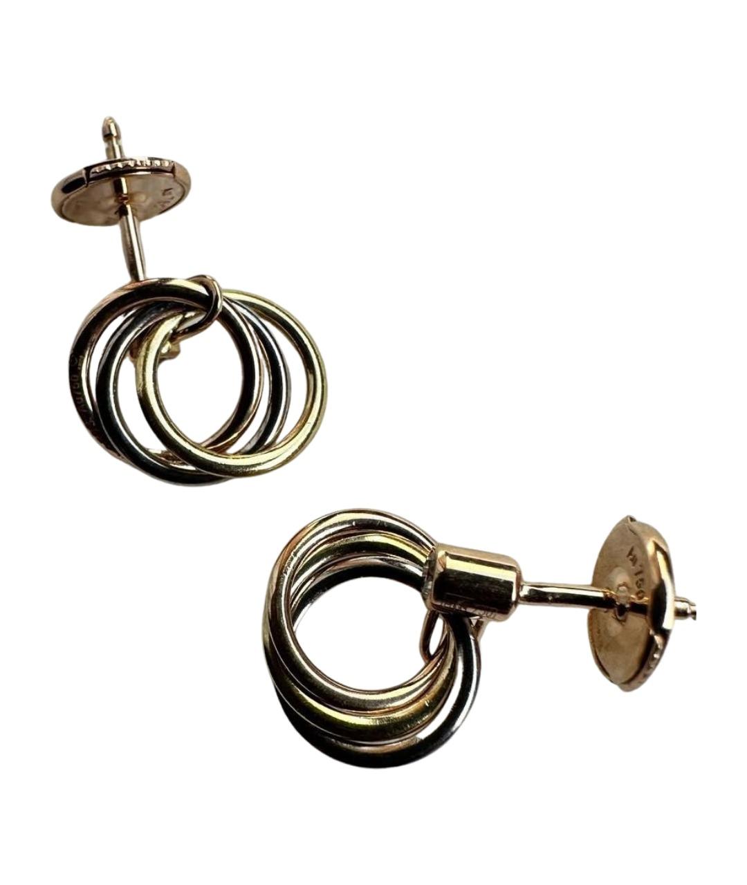 CARTIER Золотые серьги из желтого золота, фото 1