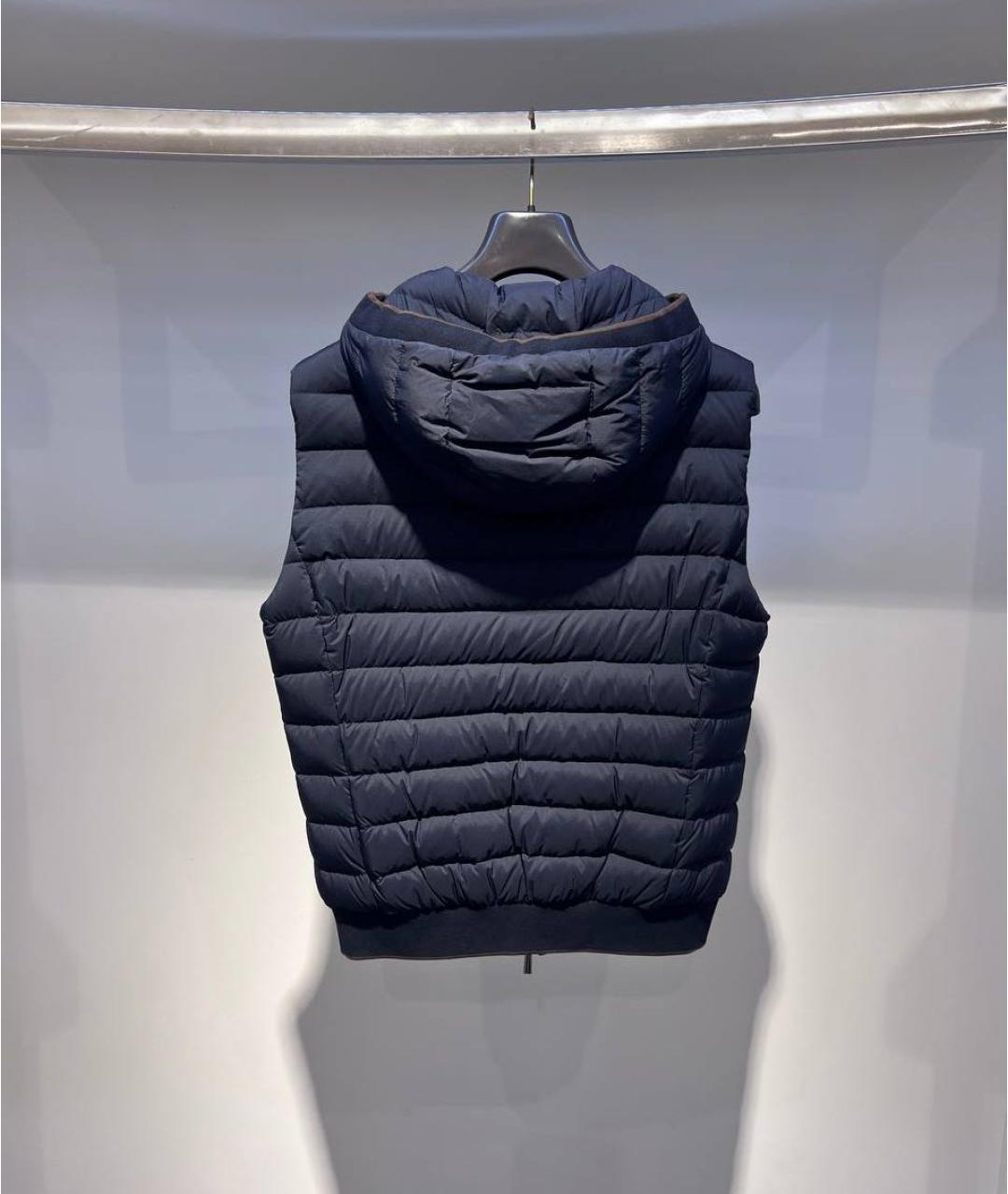 MOORER Темно-синий полиамидовый жилет, фото 2