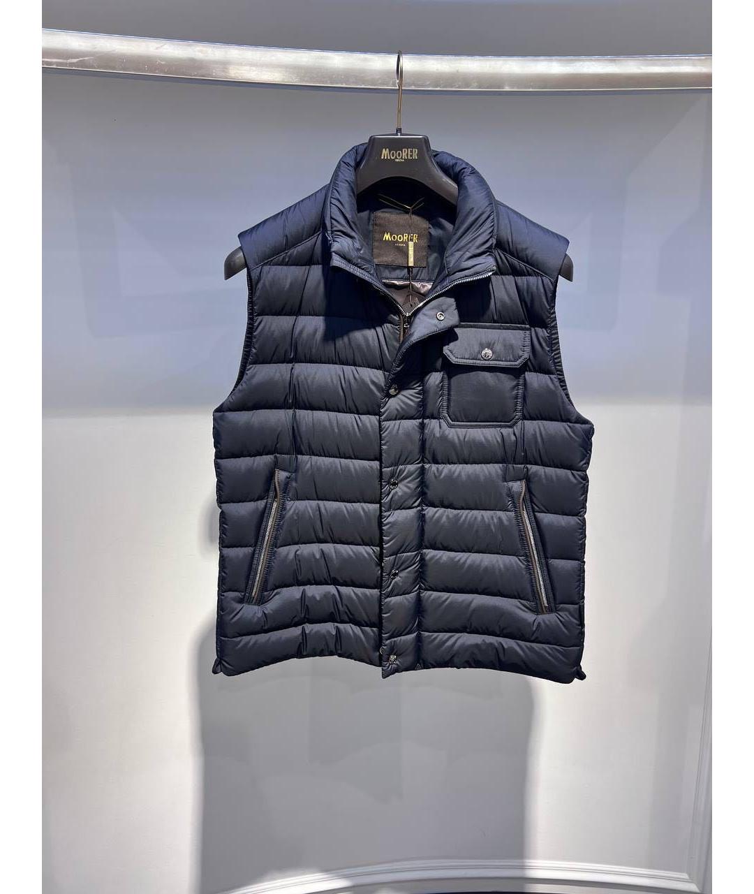 MOORER Черный полиамидовый жилет, фото 3