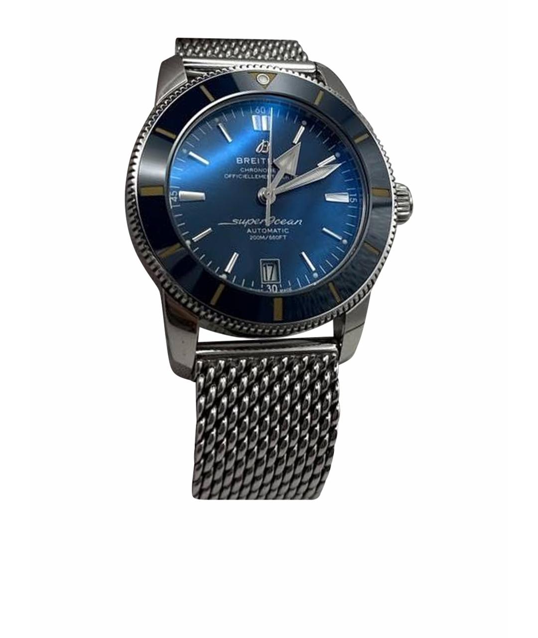 BREITLING Синие металлические часы, фото 1