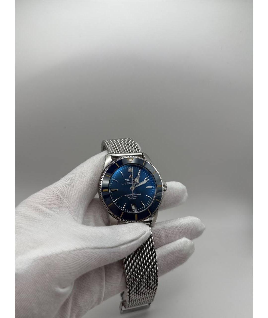 BREITLING Синие металлические часы, фото 6