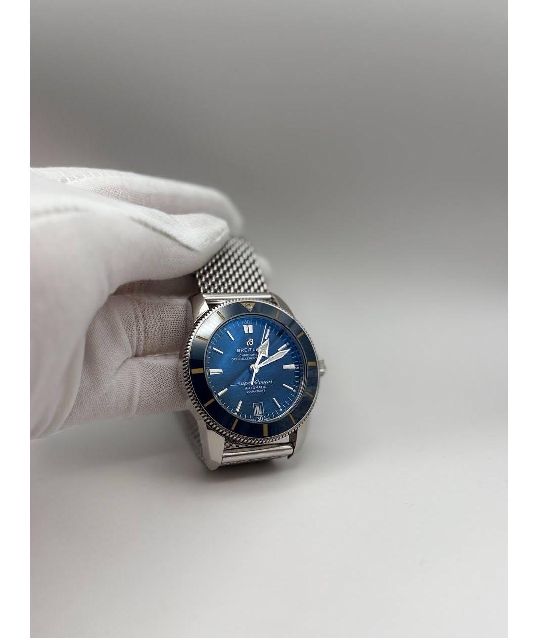 BREITLING Синие металлические часы, фото 5