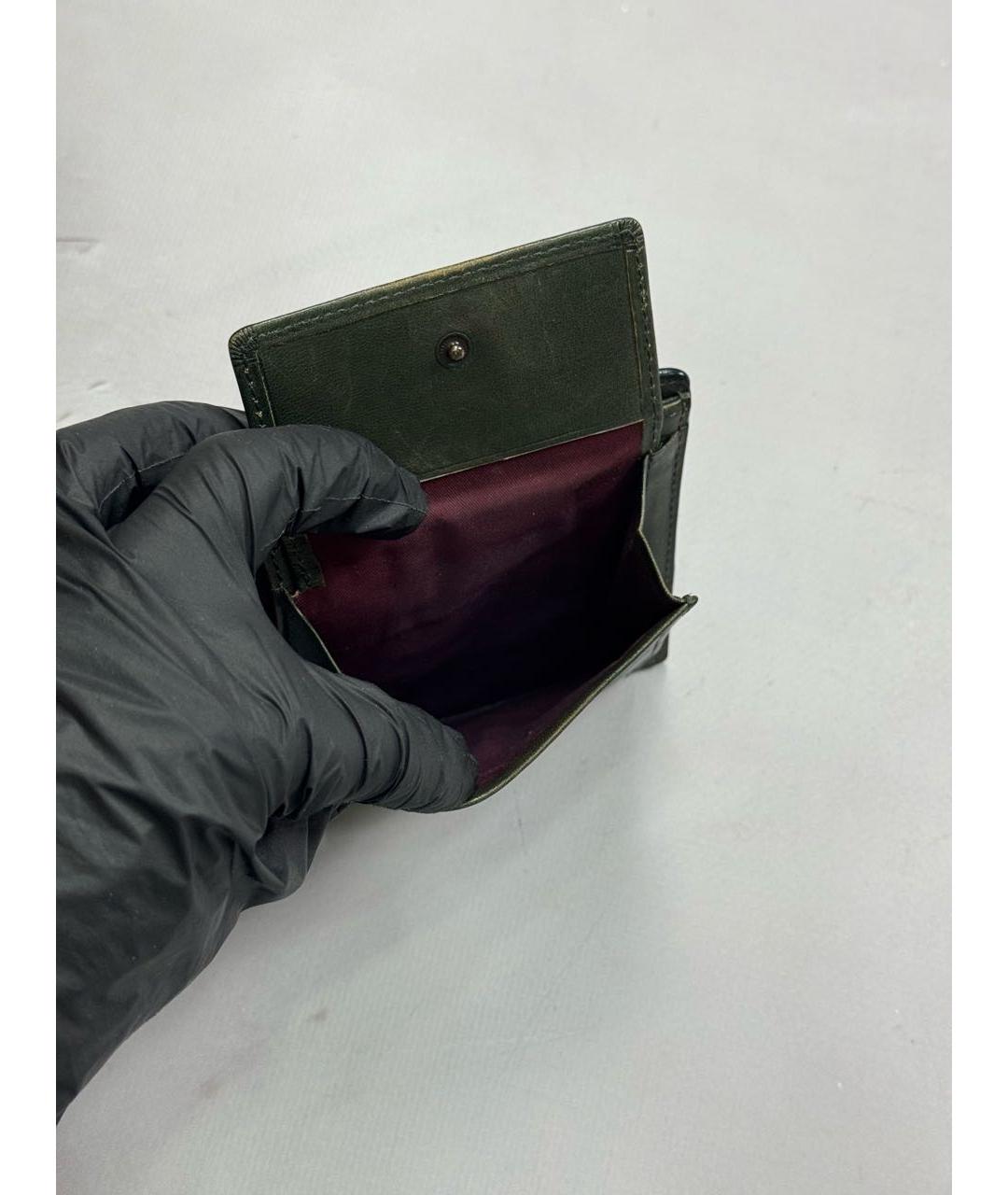 VIVIENNE WESTWOOD Хаки кожаный кошелек, фото 6