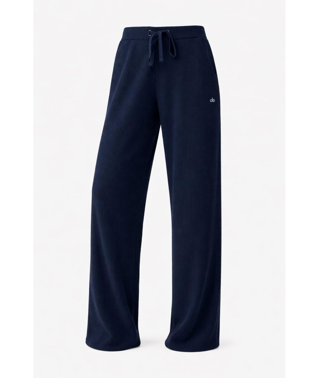 ALO YOGA Темно-синие хлопковые спортивные брюки и шорты, фото 5