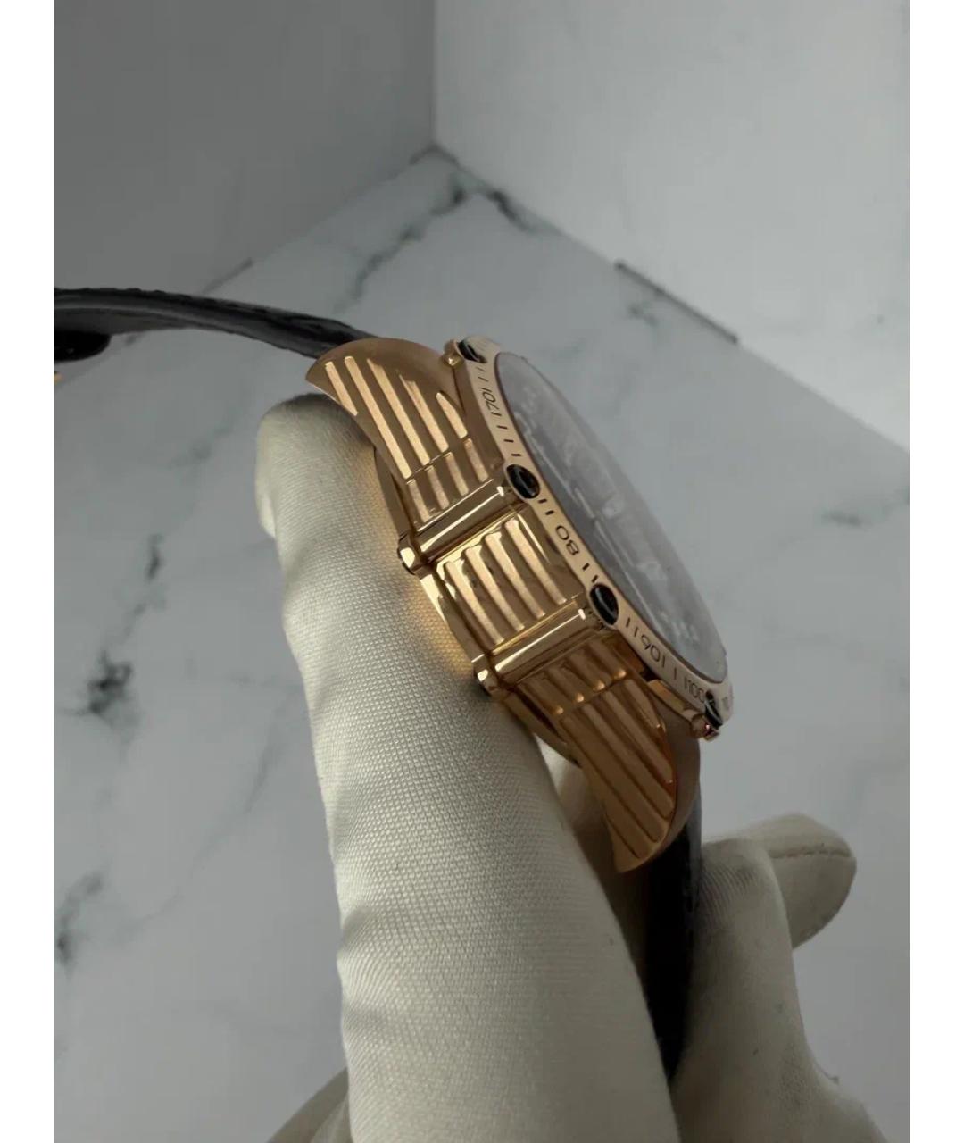 CHOPARD Черные часы из розового золота, фото 4