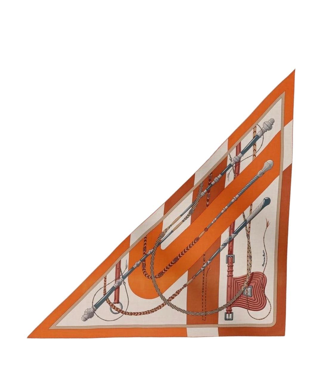 HERMES Мульти кашемировый шарф, фото 1