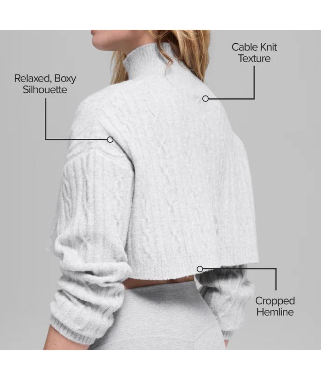 ALO YOGA Серая водолазка, фото 3