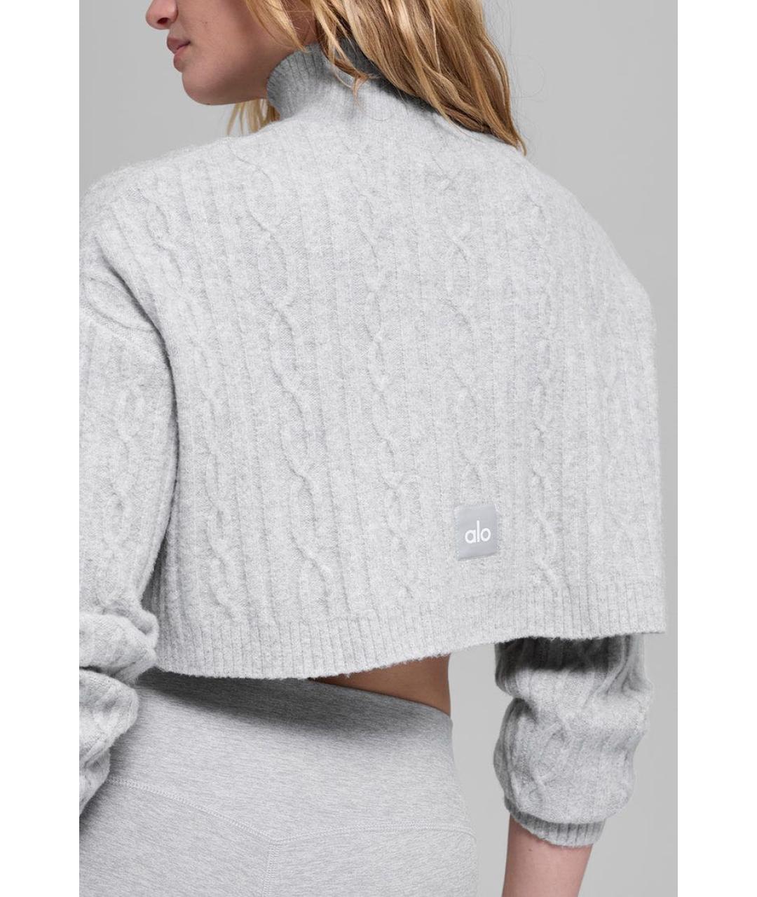 ALO YOGA Серая водолазка, фото 2