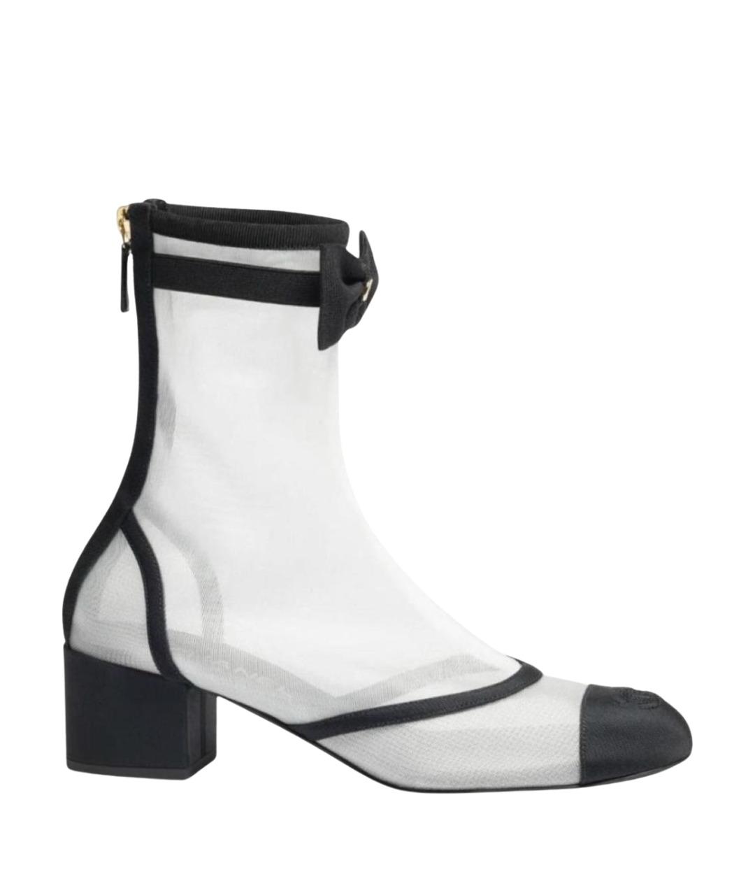 CHANEL Белые синтетические сапоги, фото 1