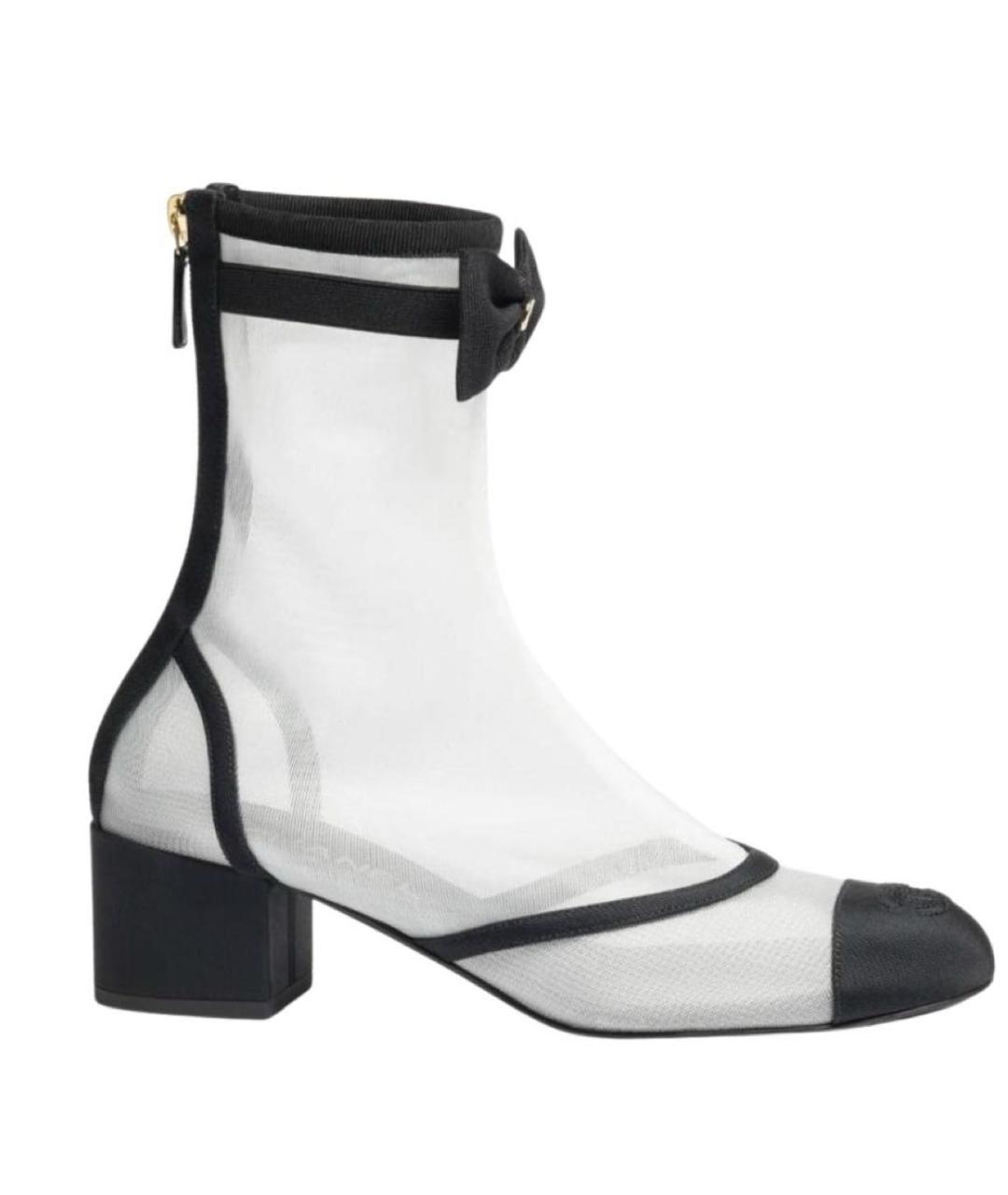 CHANEL Белые синтетические сапоги, фото 8