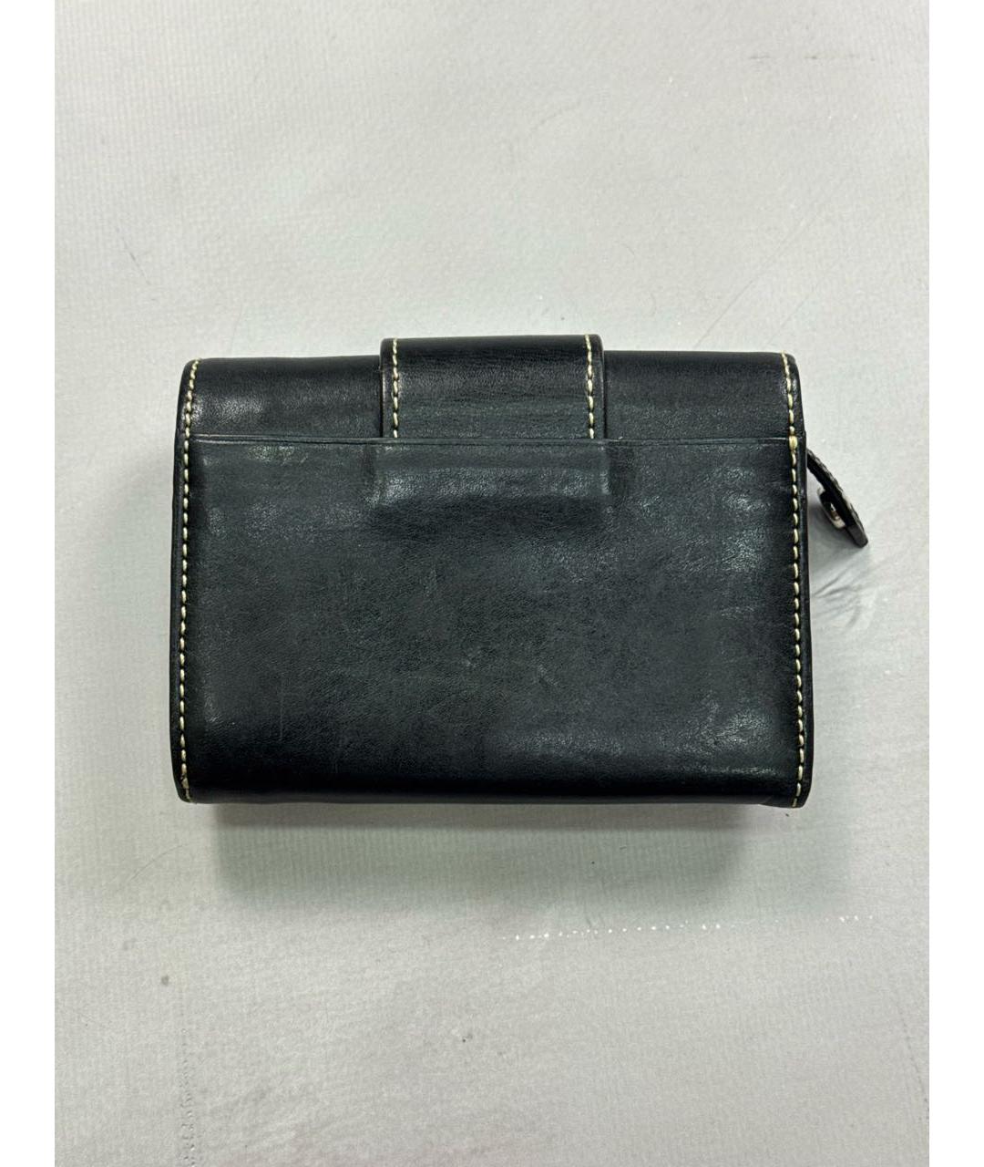 VIVIENNE WESTWOOD Черный кожаный кошелек, фото 3