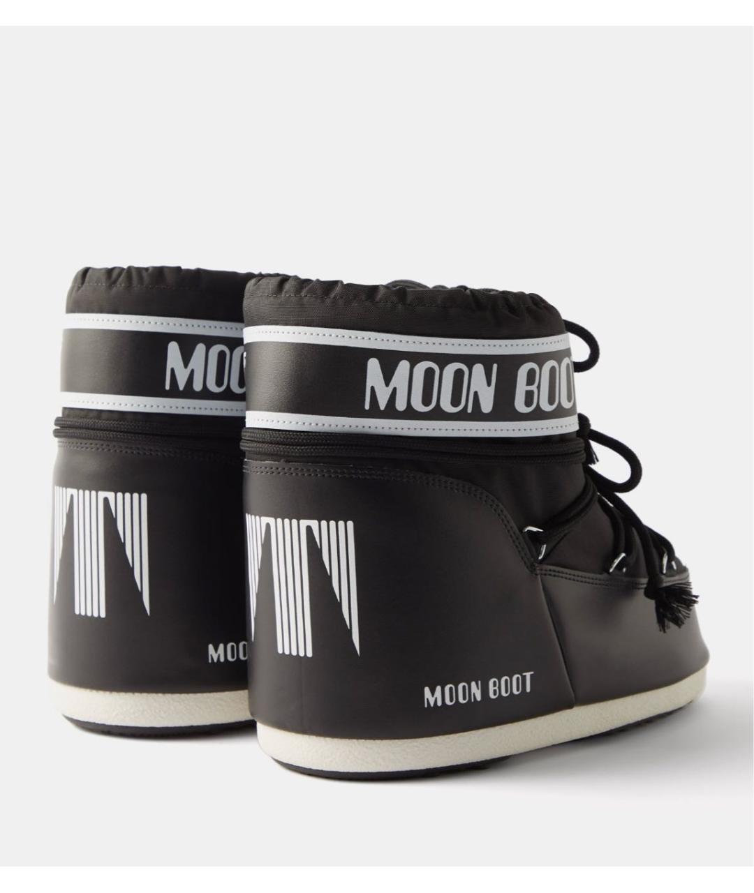 MOON BOOT Черные синтетические полусапоги, фото 4