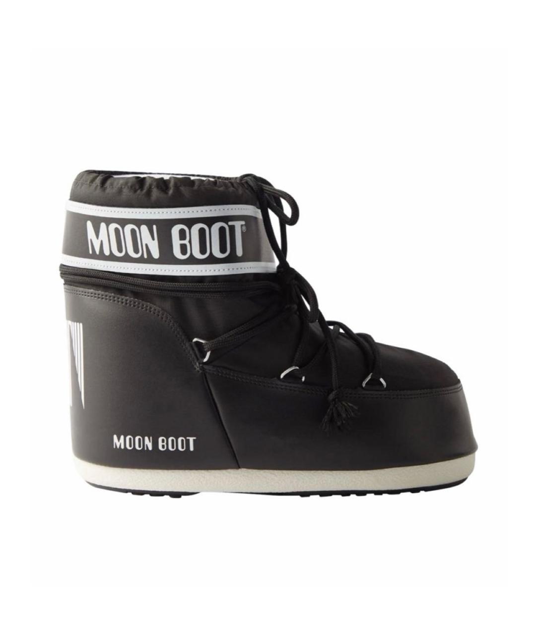 MOON BOOT Черные синтетические полусапоги, фото 7