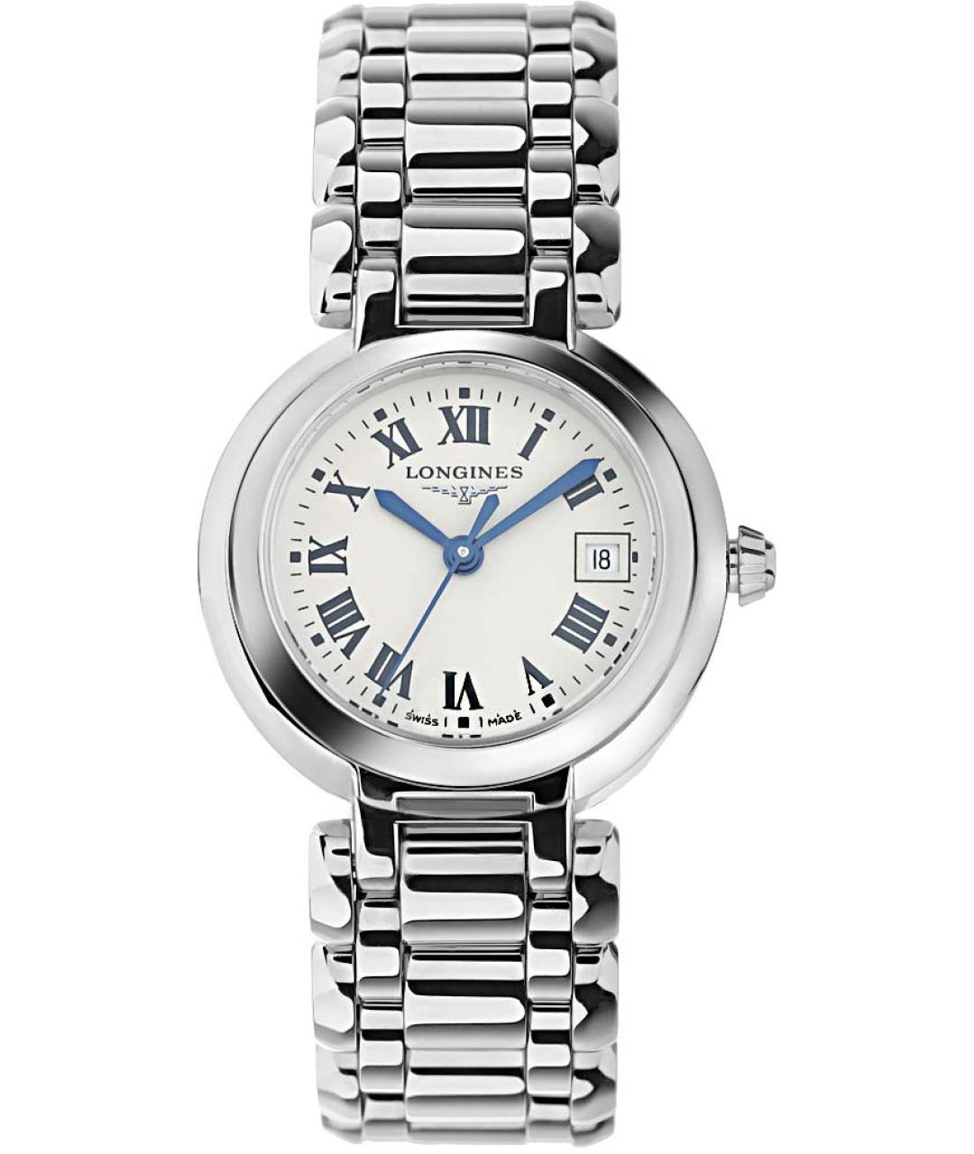 LONGINES Белые металлические часы, фото 1