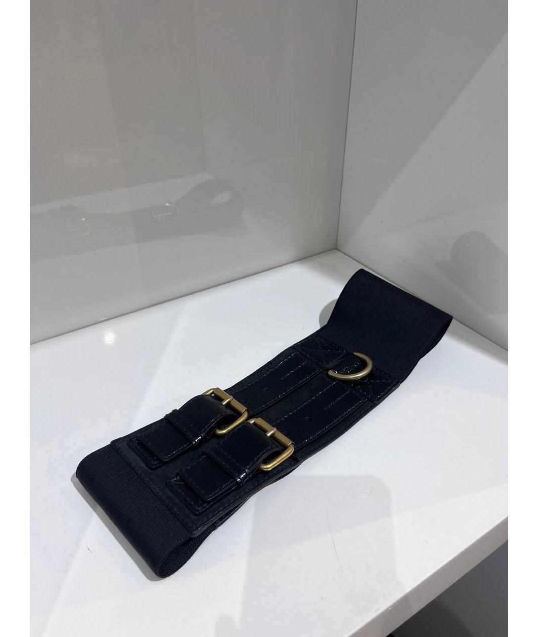 SAINT LAURENT Черный ремень, фото 2