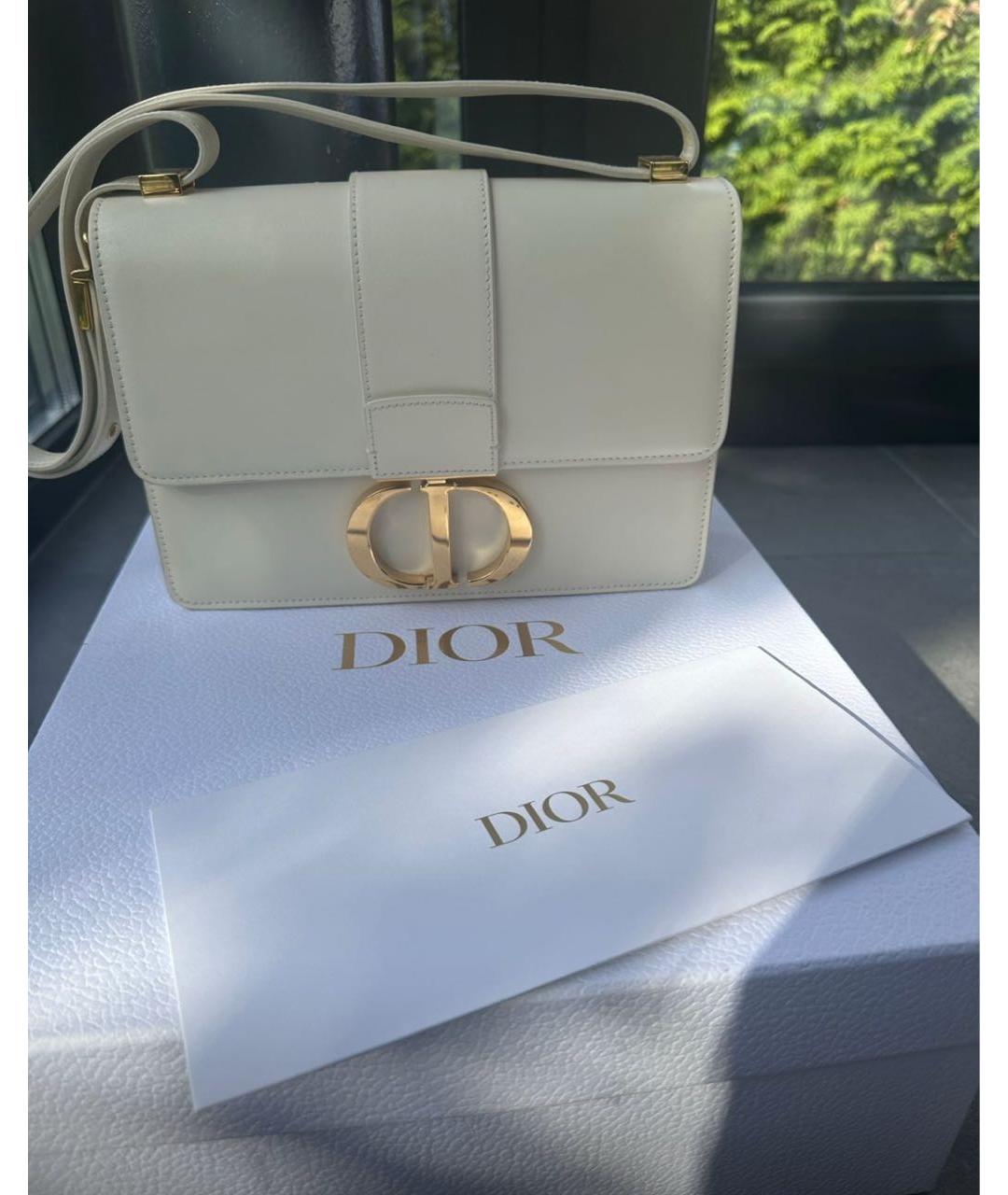 CHRISTIAN DIOR Бежевая кожаная сумка через плечо, фото 4