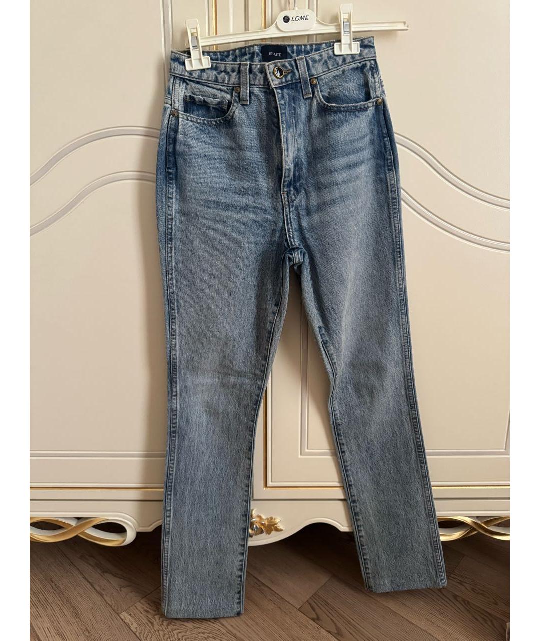 KHAITE Темно-синие джинсы слим, фото 5