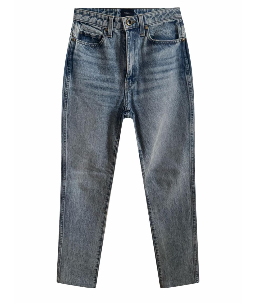 KHAITE Темно-синие джинсы слим, фото 1