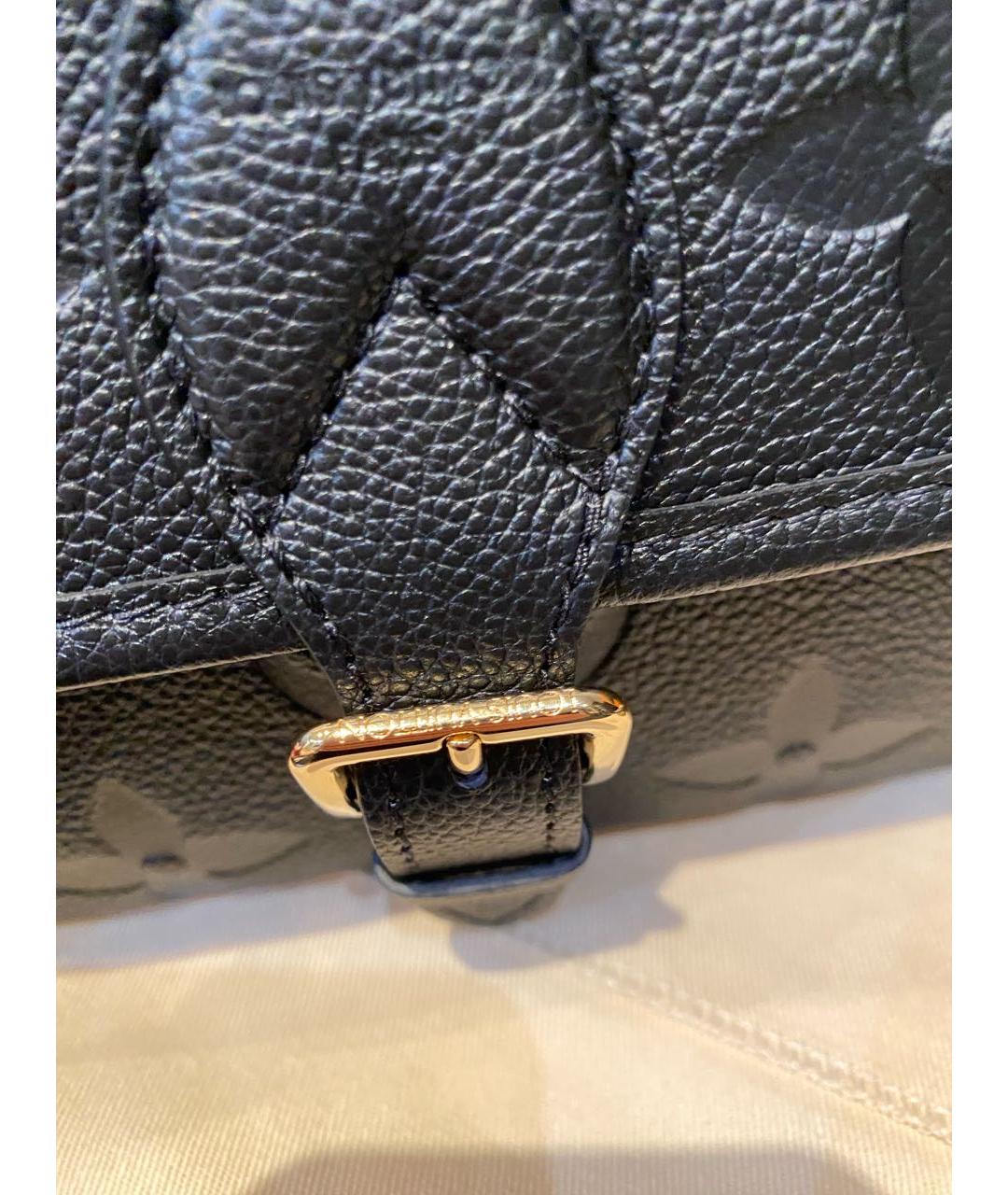 LOUIS VUITTON Черная кожаная сумка через плечо, фото 5