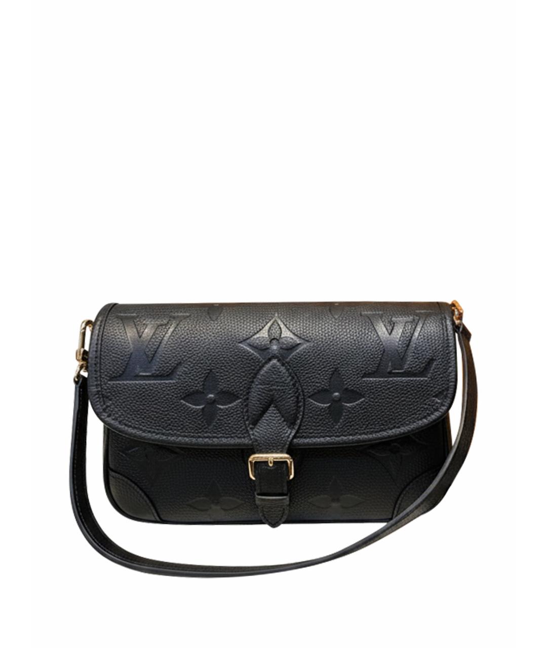 LOUIS VUITTON Черная кожаная сумка через плечо, фото 1